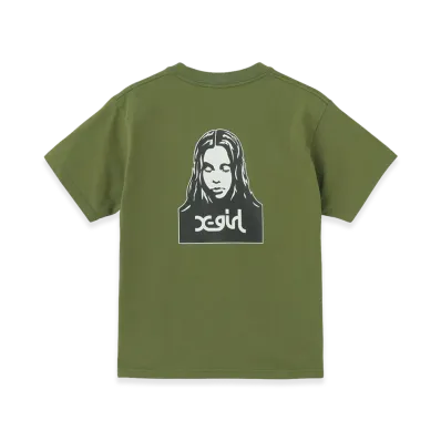 X-Girl Women's Face S/S Tee "Olive"