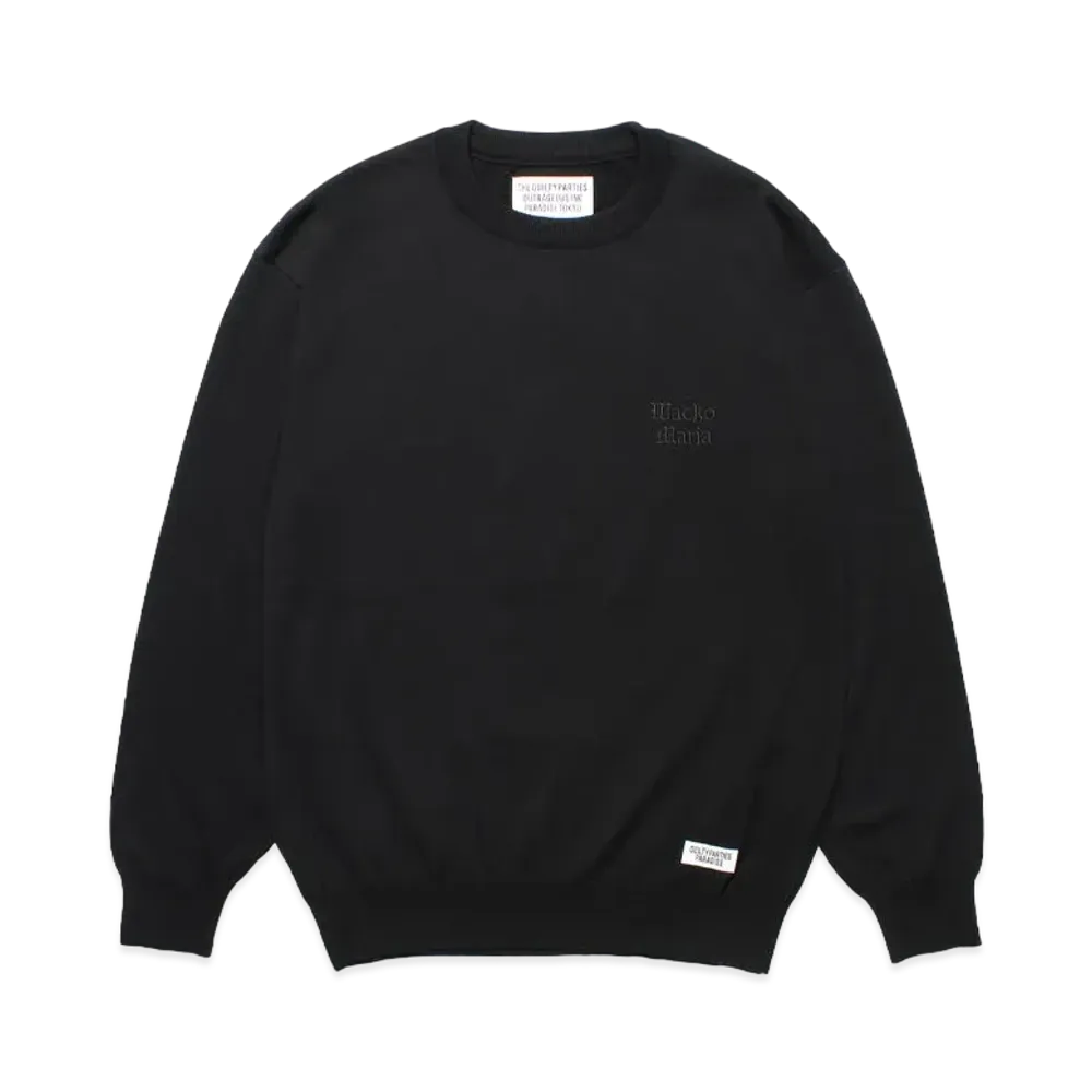 WACKO MARIA Cotton Knit Sweater "Black"