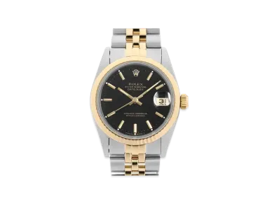 ROLEX Datejust "Black/Stainless Steel/Yellow Gold"