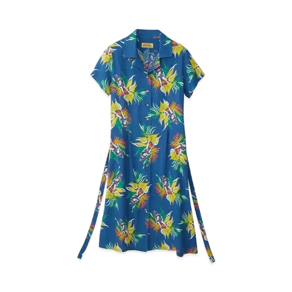 HYSTERIC GLAMOUR Tropic Ladyland Pattern Aloha One Piece "Blue"