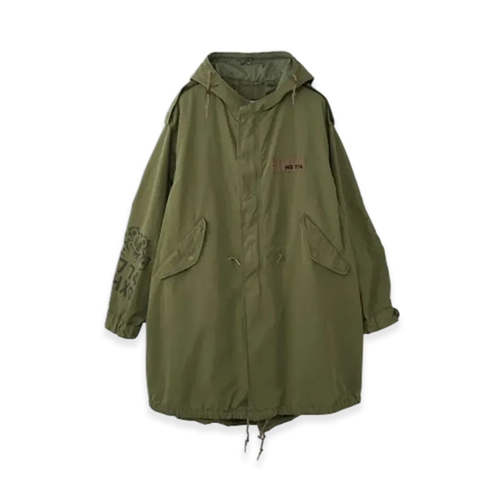 HYSTERIC GLAMOUR Fire Bear 774 M-51 Mods Coat "Khaki"