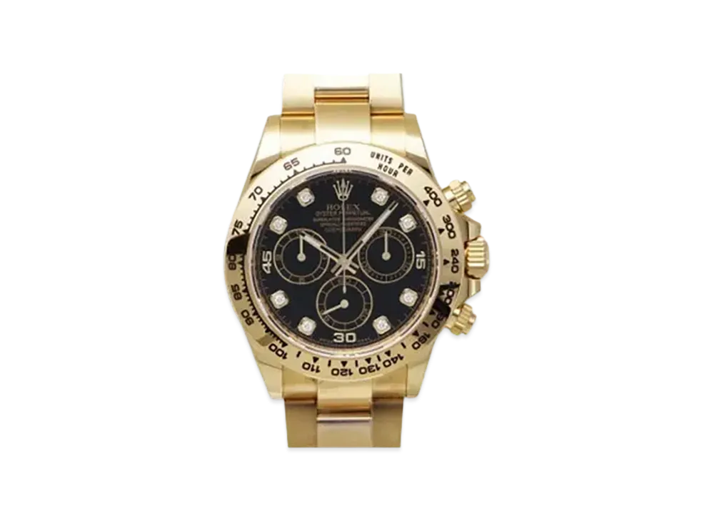 ROLEX Cosmograph DAYTONA Champagne Gold Dial 8P Diamonds 116508G