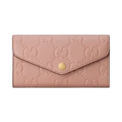 GUCCI GG Continental Wallet "Rose Beige"