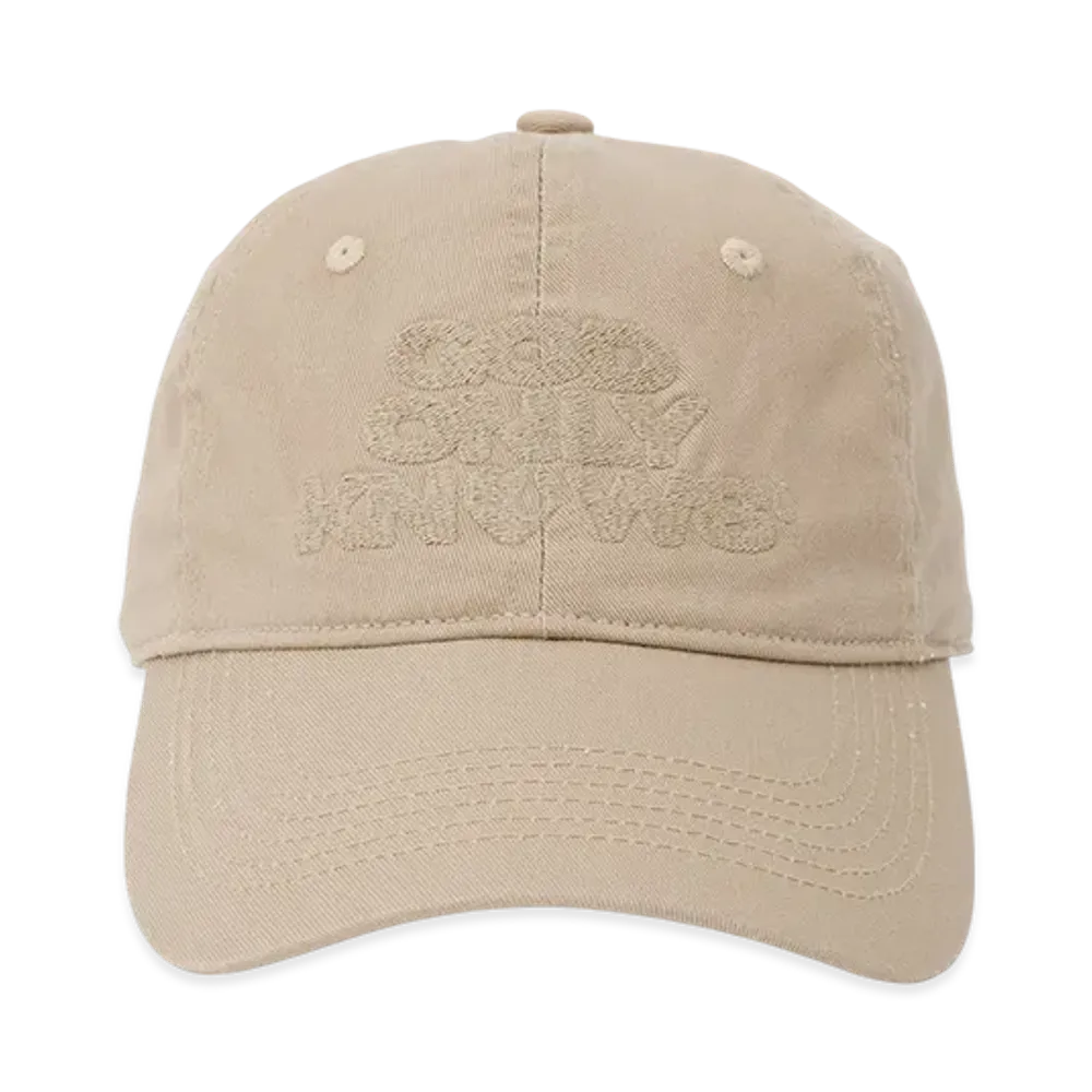 GOD ONLY KNOWS Logo Cap "Beige"