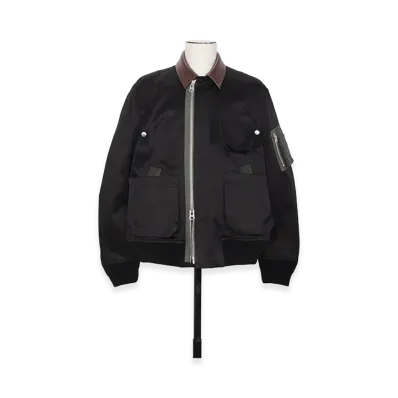 sacai Cotton Chino Blouson "Black"