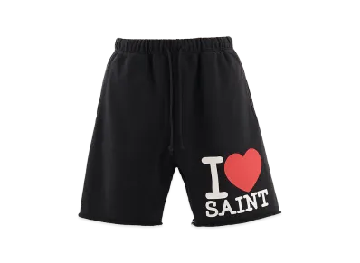 SAINT Mxxxxxx Sweat Shorts I Love Saint "Black"