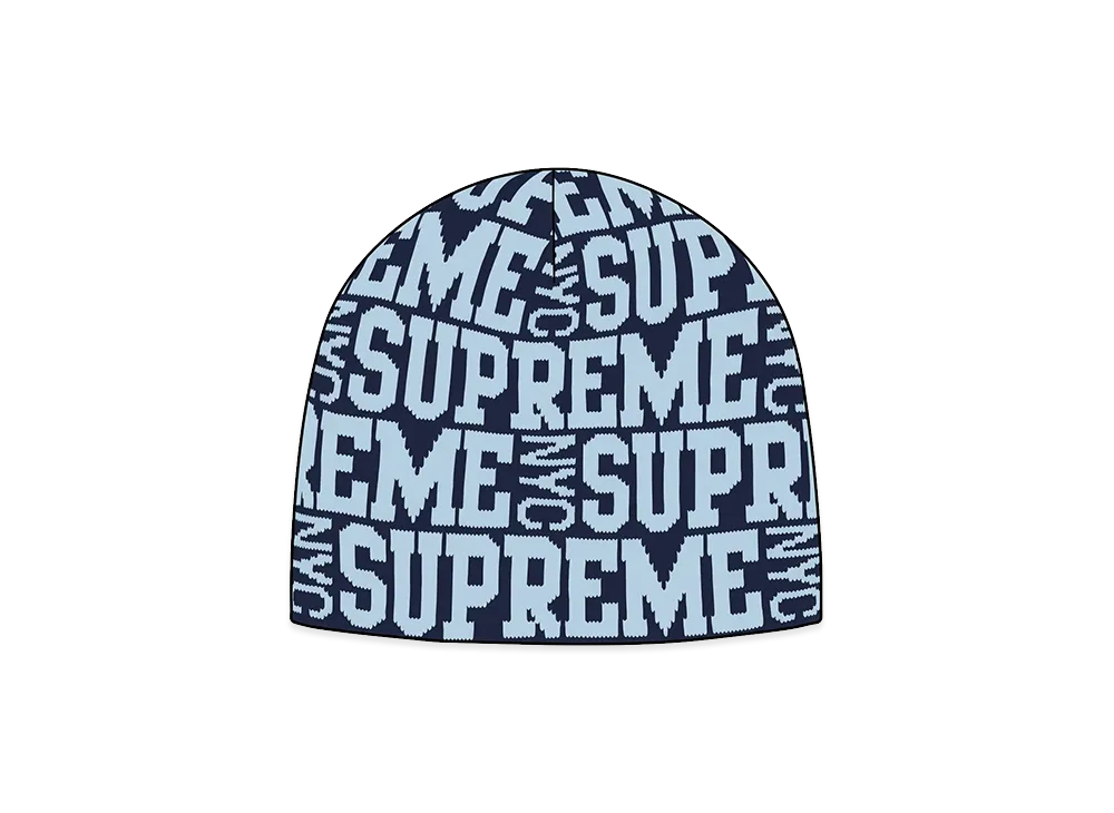 Supreme Reversible Camo Beanie "Navy"