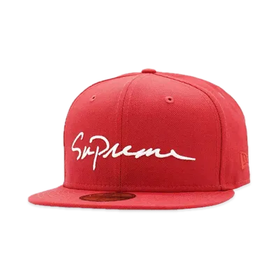 Supreme Classic Script New Era "Red"