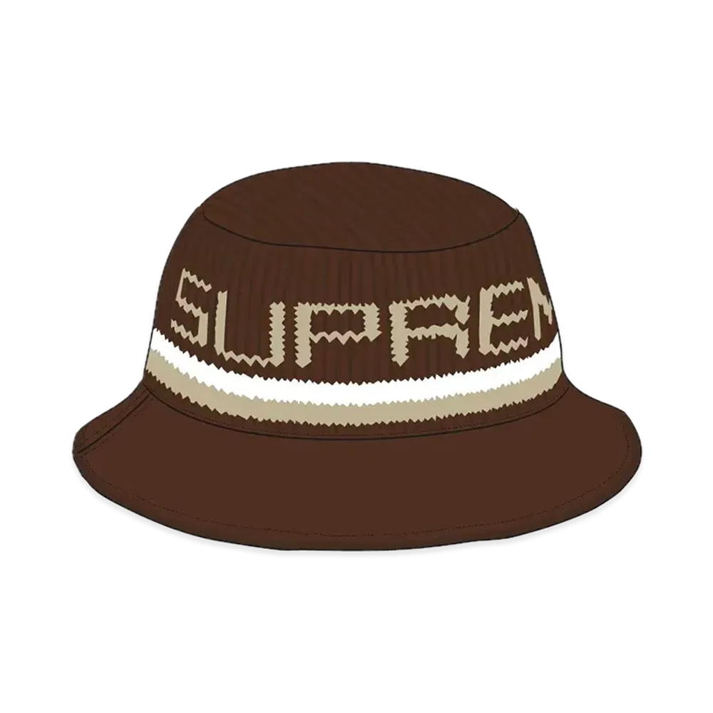 Supreme Knit Logo Crusher "Brown"