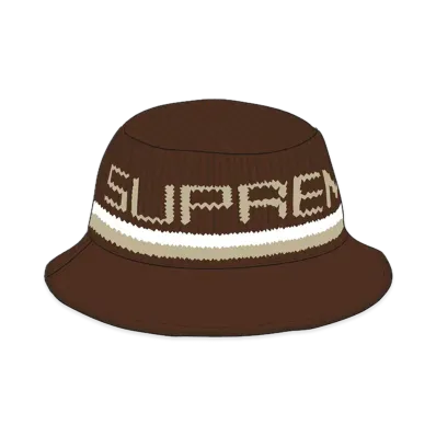 Supreme Knit Logo Crusher "Brown"