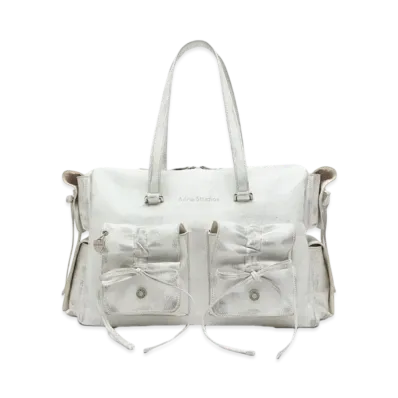 Acne Studios Multi-Pocket Tote Bag "White/Grey"