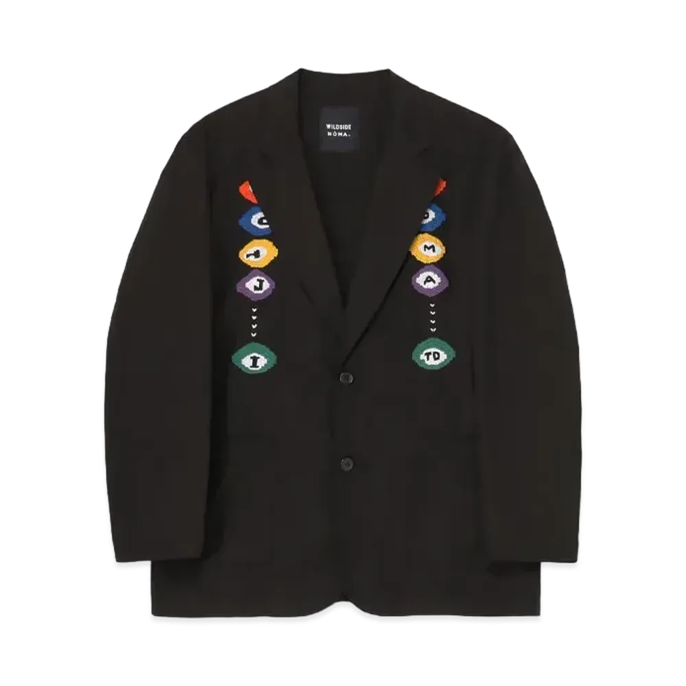 WILDSIDE Yohji Yamamoto x NOMA t.d. Billiards Hand Embroidery Jacket "Black"