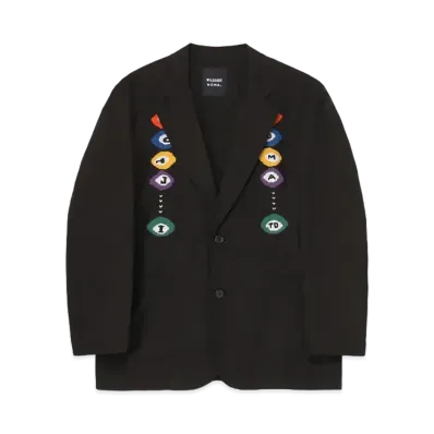 WILDSIDE Yohji Yamamoto x NOMA t.d. Billiards Hand Embroidery Jacket "Black"