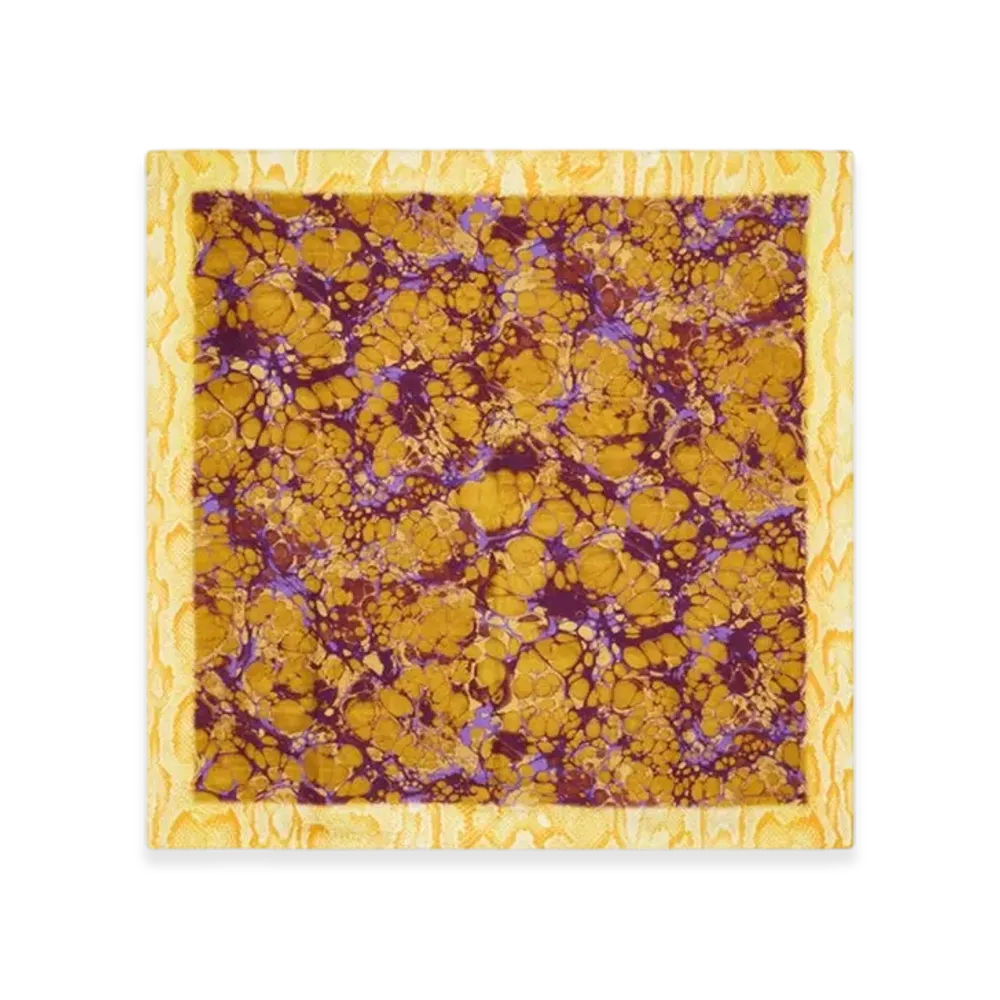 DRIES VAN NOTEN Women's Printed Silk Scarf "Ocra"