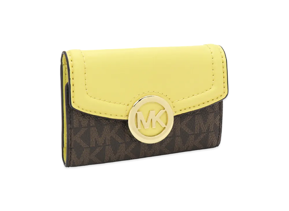 MICHAEL KORS Key Case "Brown/Buttercup"