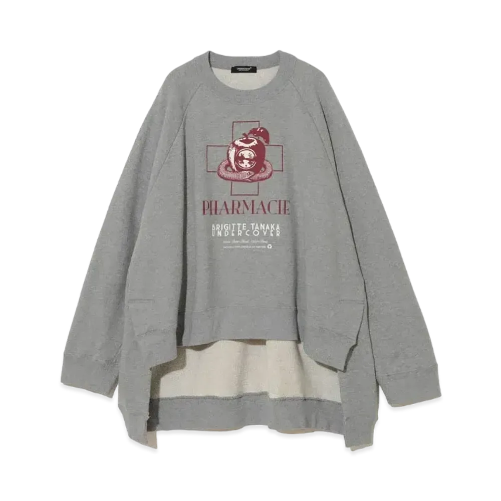 UNDERCOVER x Brigitte Tanaka Cotton sweatshirt pullover "Top Gray"