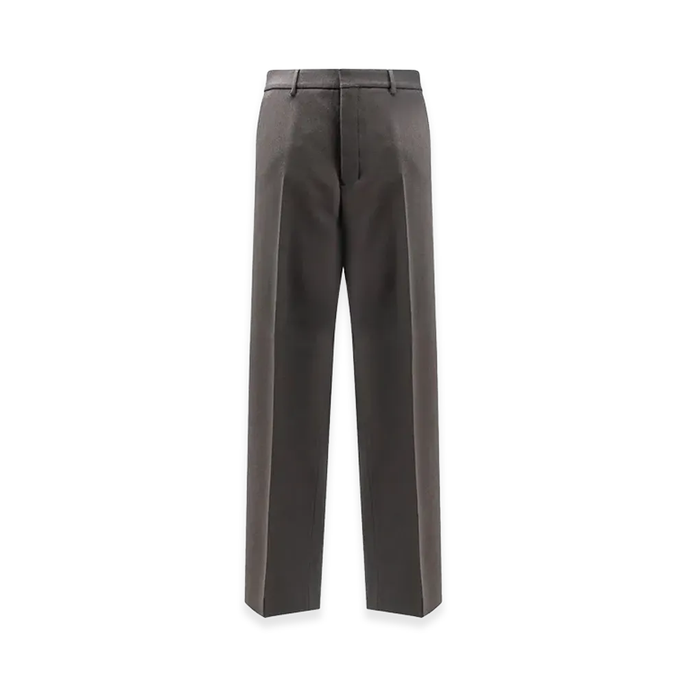 AMI PARIS Virgin Wool Trousers "Gray"