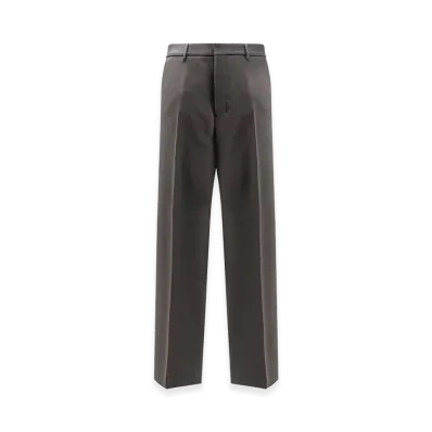 AMI PARIS Virgin Wool Trousers "Gray"