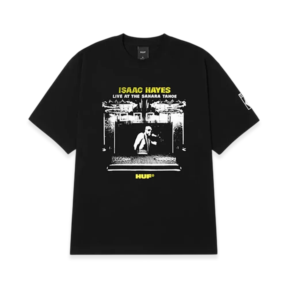 HUF x Isaac Hayes Tahoe Heavyweight Tee "Black"