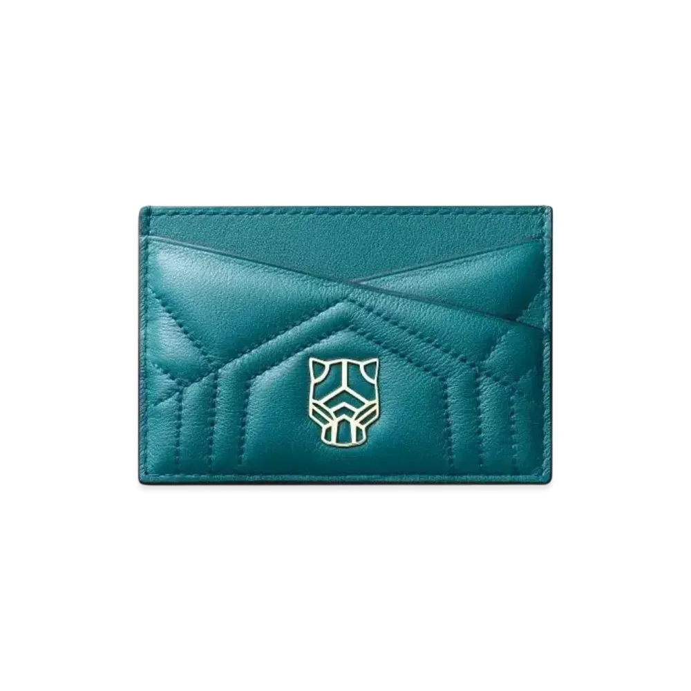Cartier Simple Card Holder, Panthere de Cartier "Petrol Blue"
