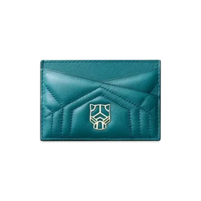 Cartier Simple Card Holder, Panthere de Cartier "Petrol Blue"