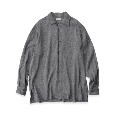 NICENESS G.Swish Hook Shirt - Gray Herringbone "Gray.Hb"