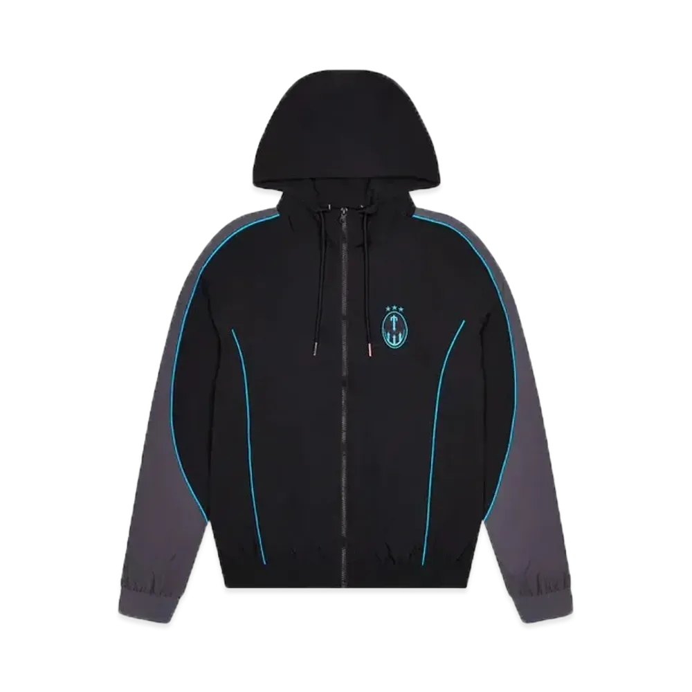 TRAPSTAR Irongate Crest Shell Tracksuit "Black/Teal"