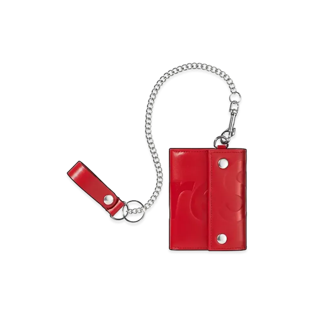Supreme Leather Chain Wallet (26SS) "Red"