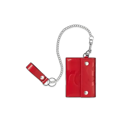 Supreme Leather Chain Wallet (26SS) "Red"
