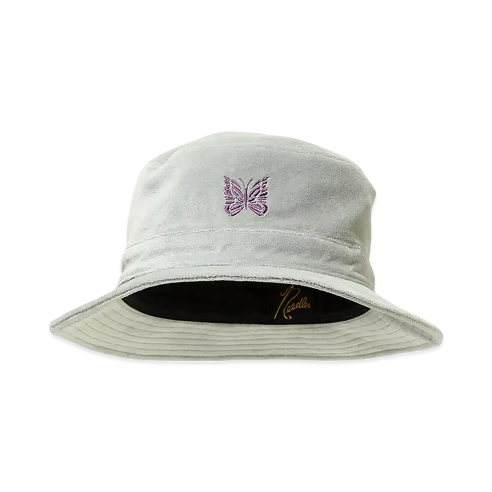 NEEDLES Bucket Hat - C/PE Velour "LightGray"