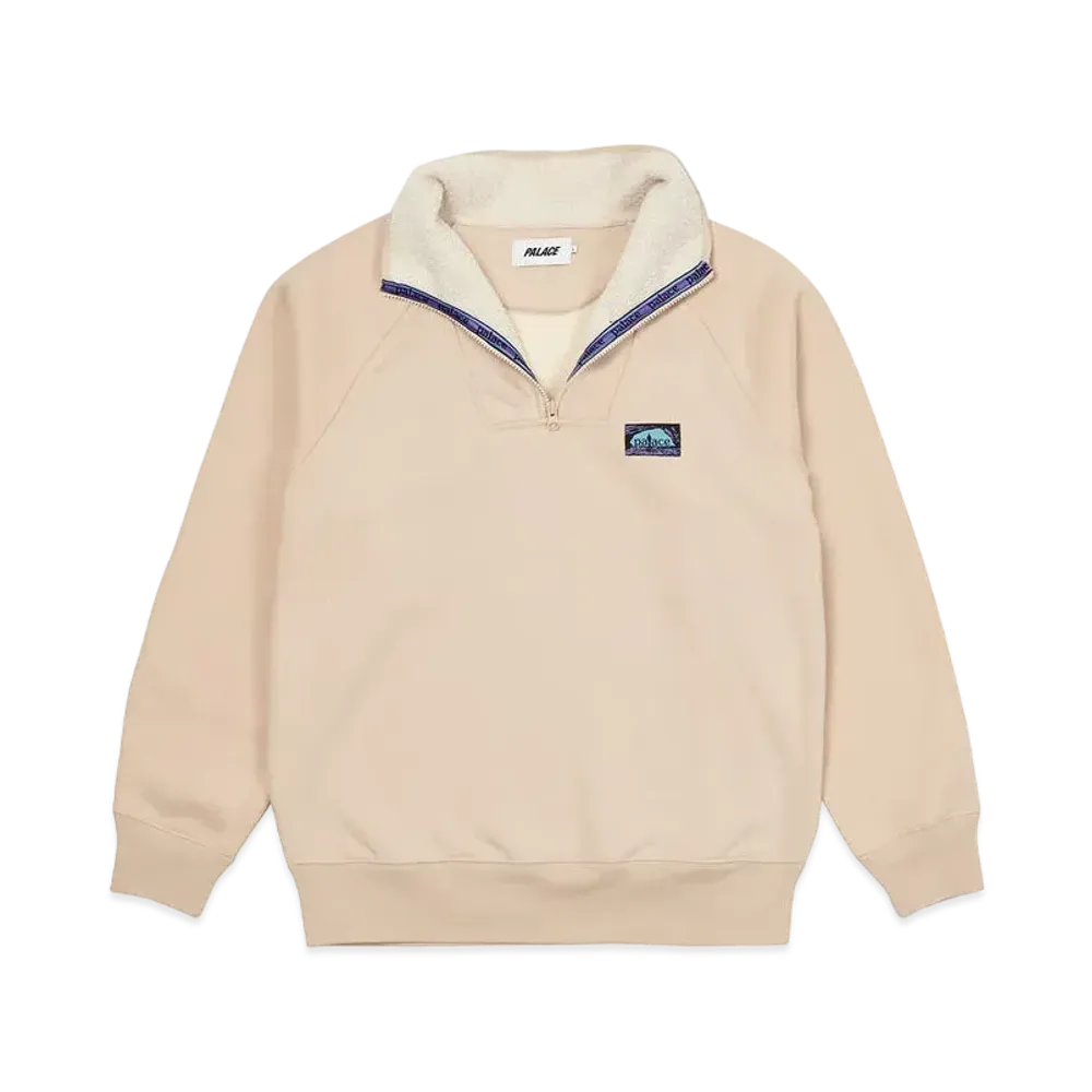 PALACE BONDED FLEECE 1/4 ZIP "Cream"