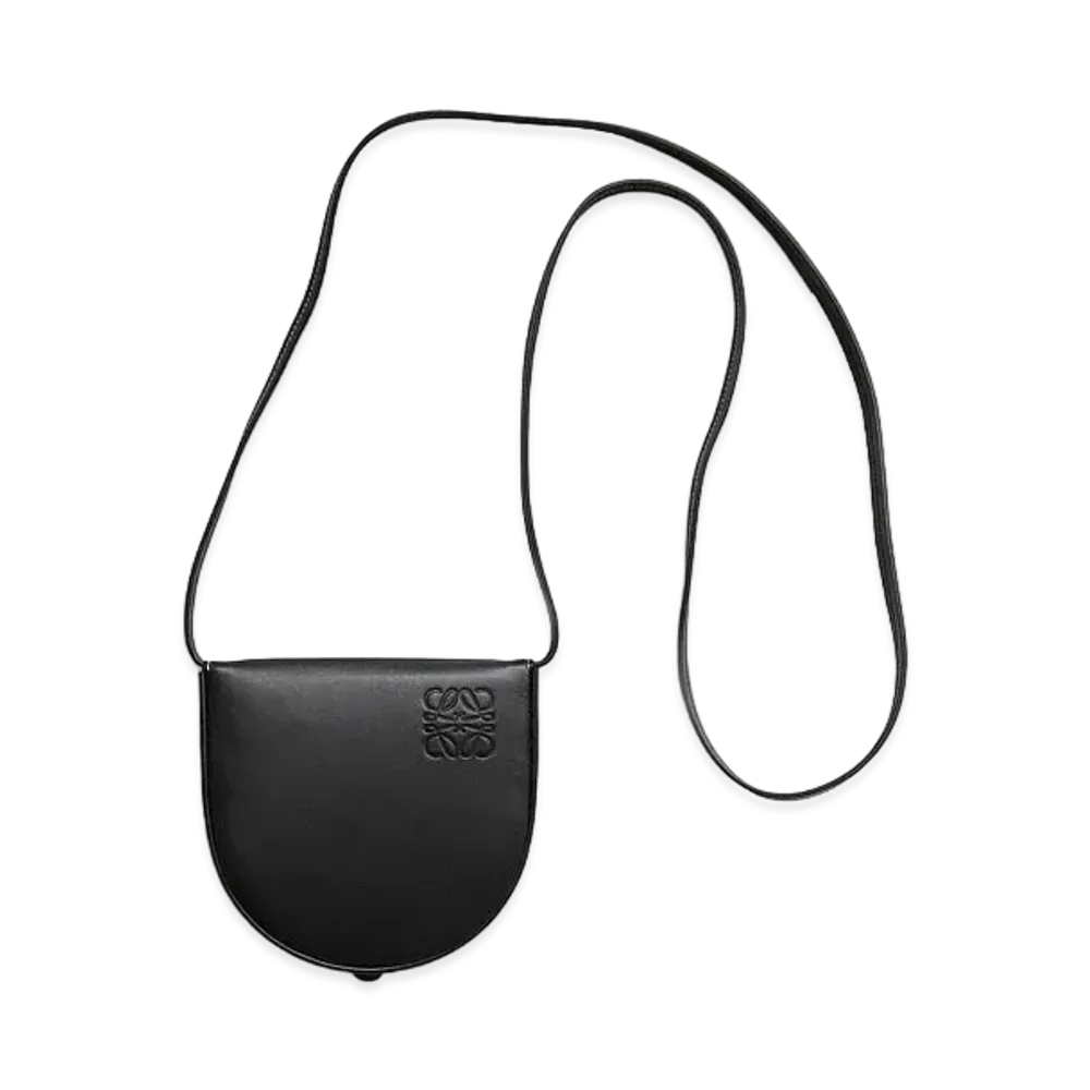 LOEWE Small Heel Pouch In Soft Calfskin "Black"