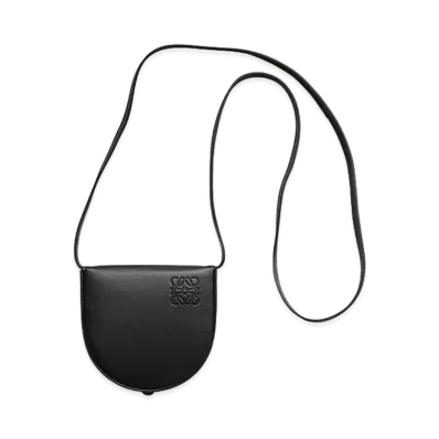 LOEWE Small Heel Pouch In Soft Calfskin "Black"