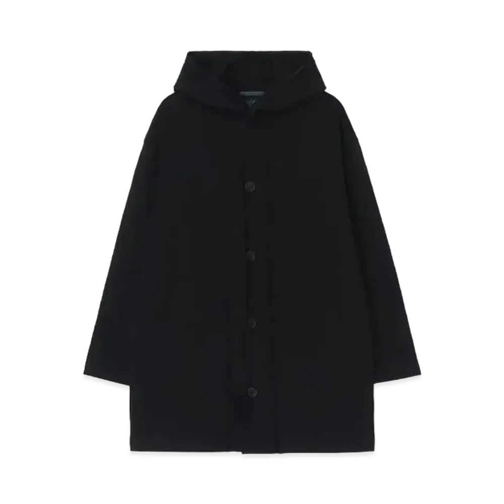 Yohji Yamamoto CD 30/3 Dense Plain Stitch Re Food Coat "Black"