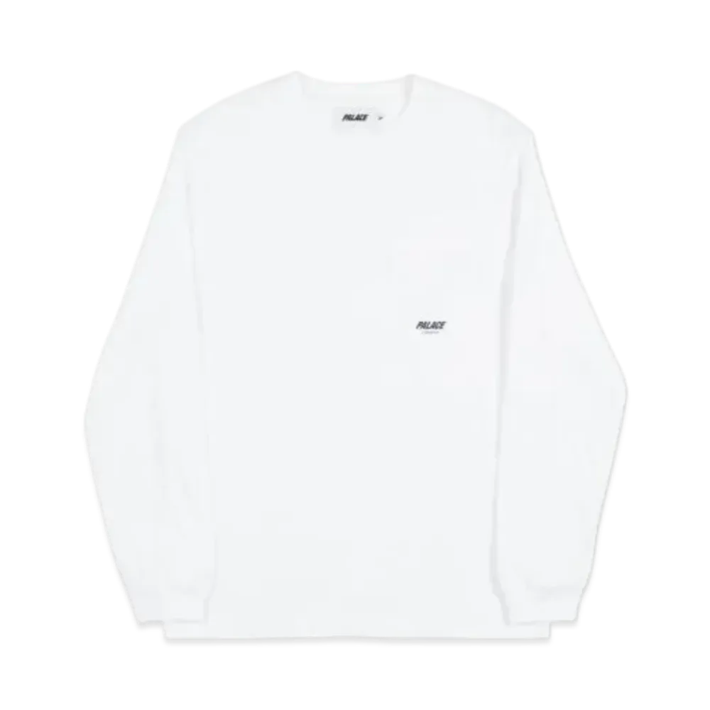 PALACE Slub Pocket Longsleeve "White"
