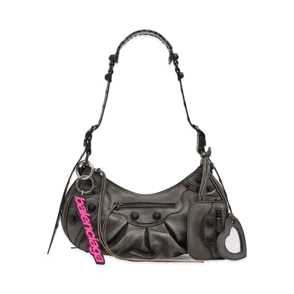 BALENCIAGA Le Cagole Small Shoulder Bag Used "Black"