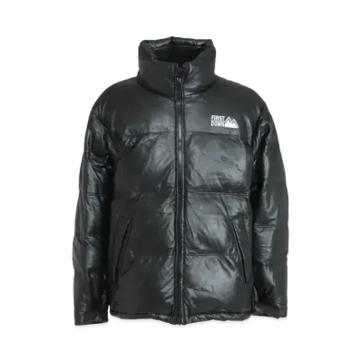 FIRST DOWN RAMNAPPA LEATHER DOWN JACKET "Black"