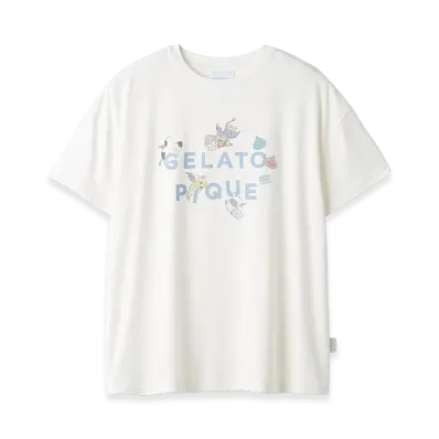 GELATO PIQUE x DRAGON QUEST Women's One Point T-Shirt "Off White"