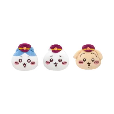 Gray Parka Service -Chikawa- Chikawa Hankyu Train Norahito Plush Mio Badge 3 pieces