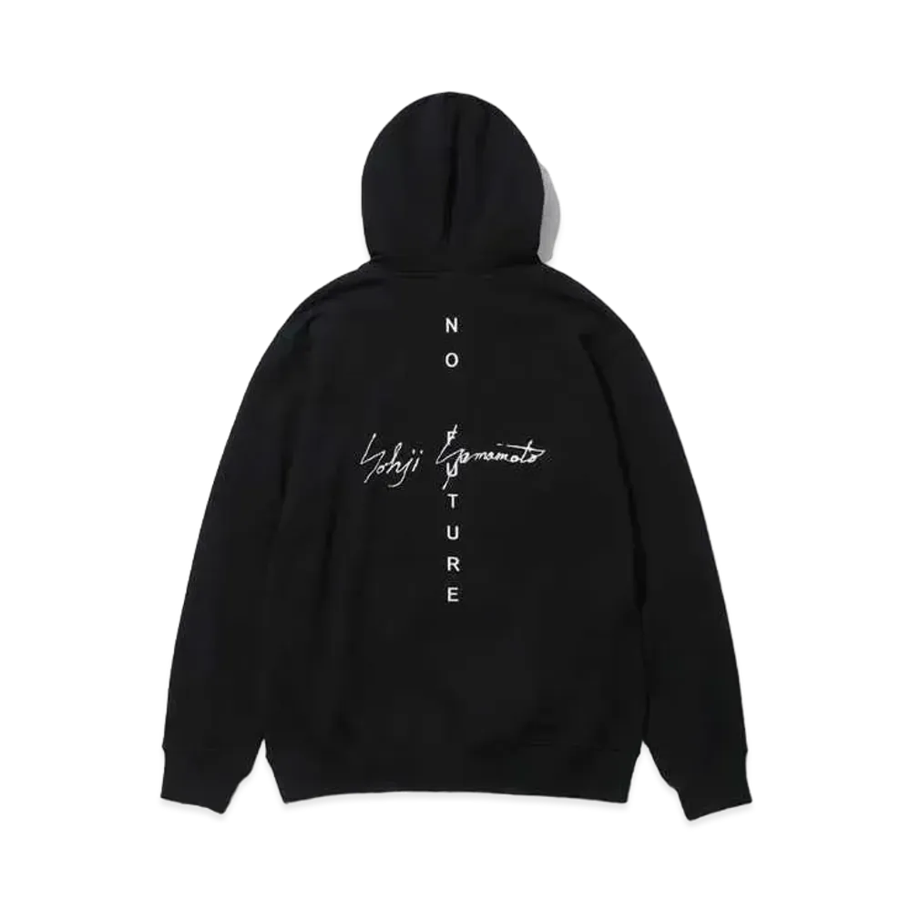 NEW ERA Yohji Yamamoto FW21 NO FUTURE BACK HAIR PULLOVER HOODIE "Black"