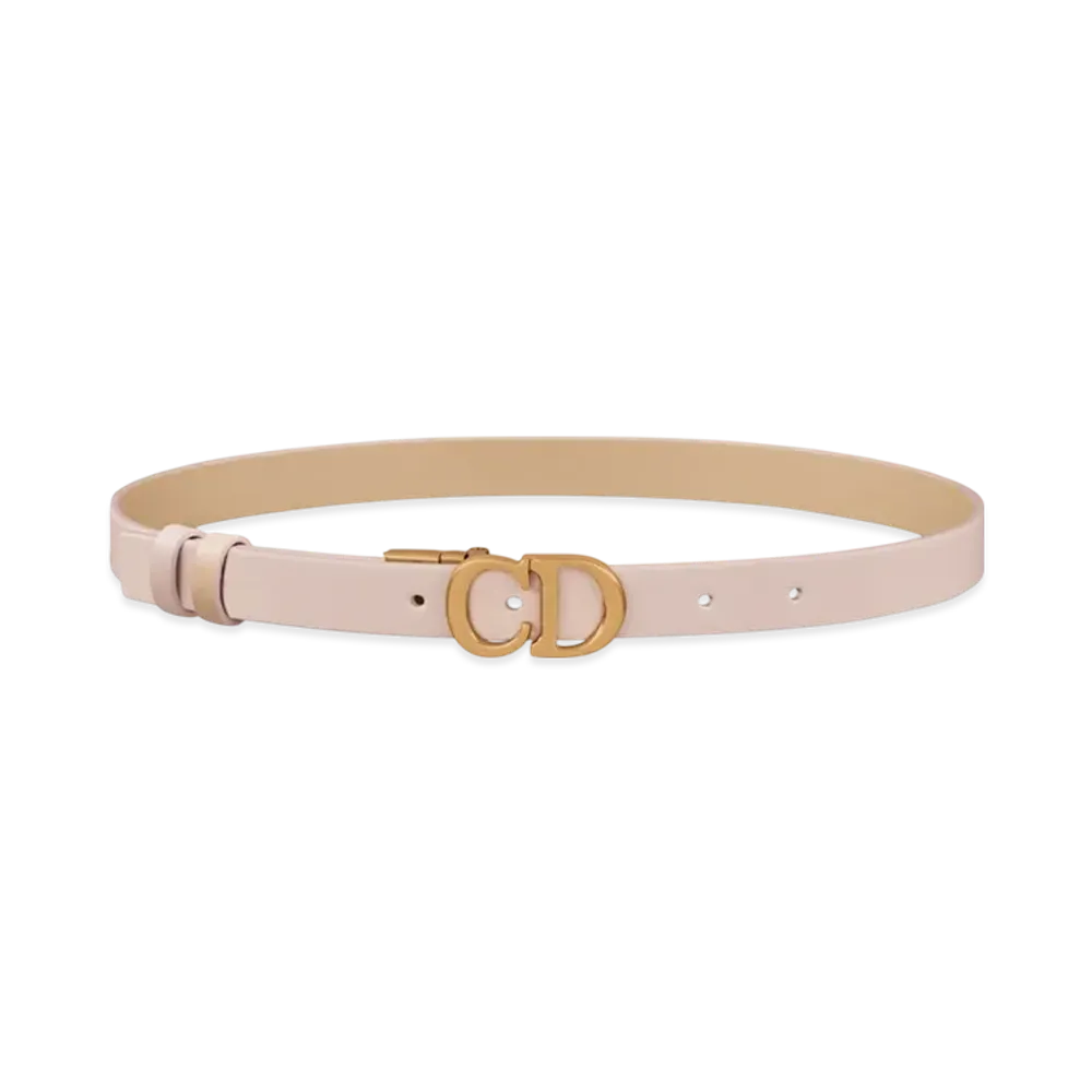Dior Women's Reversible Saddle Belt Smooth Calfskin "Trench Beige/Biscuit"
