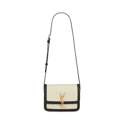 Saint Laurent Solferino Small Satchel In Box Saint Laurent Leather "Vintage White"