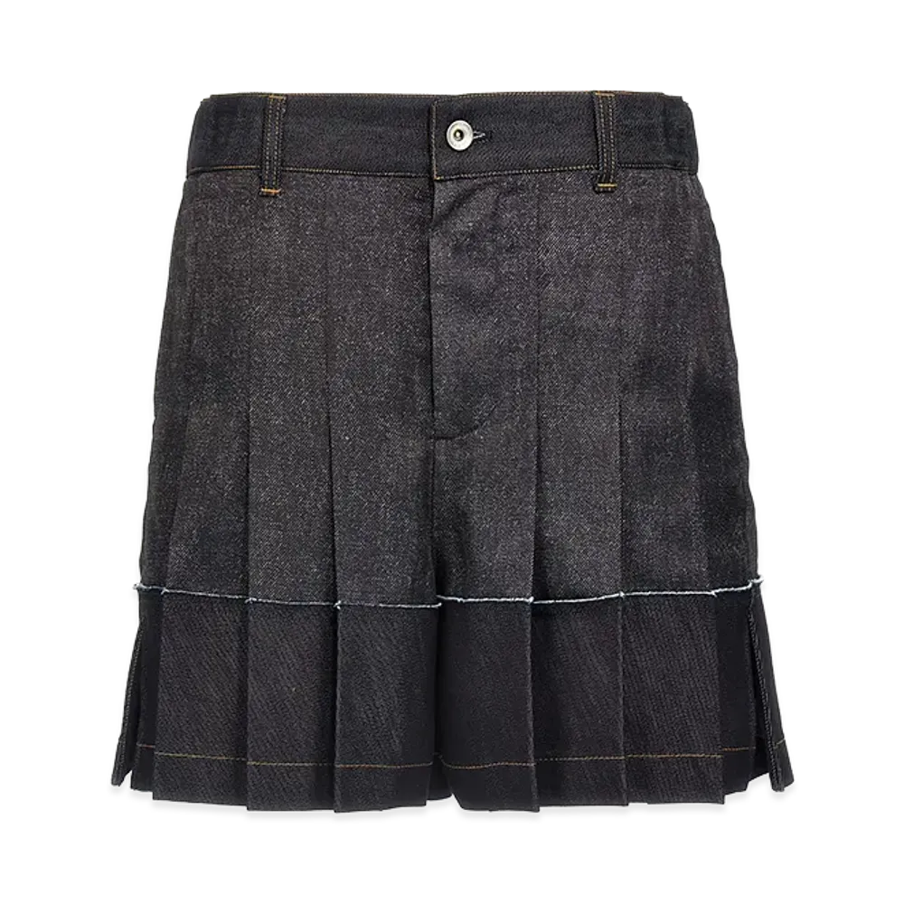 sacai Women's Flounced Shorts "Blue"