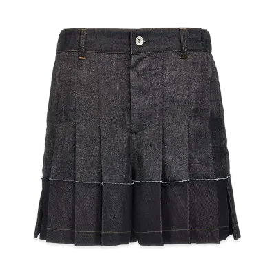 sacai Women's Flounced Shorts "Blue"