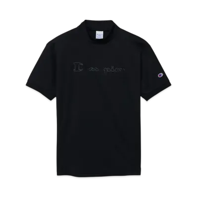 Champion Short Sleeve Mock Neck Shirt 25SS "Black"