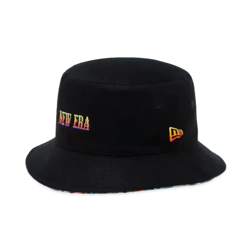 NEW ERA x STREET FIGHTER 2 Bucket 01 Reversible Stage All Over Print "Black"