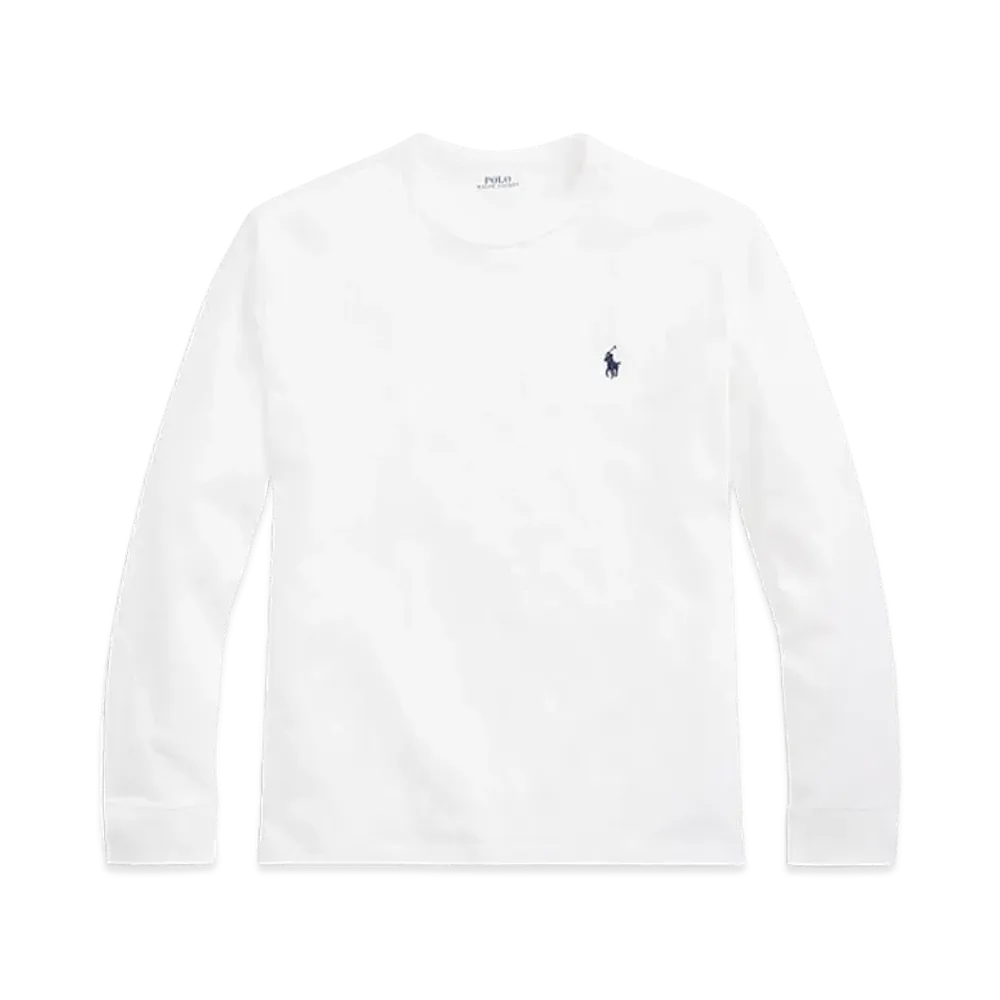 Polo Ralph Lauren Classic Fit Jersey Long Sleeve Tee "White"
