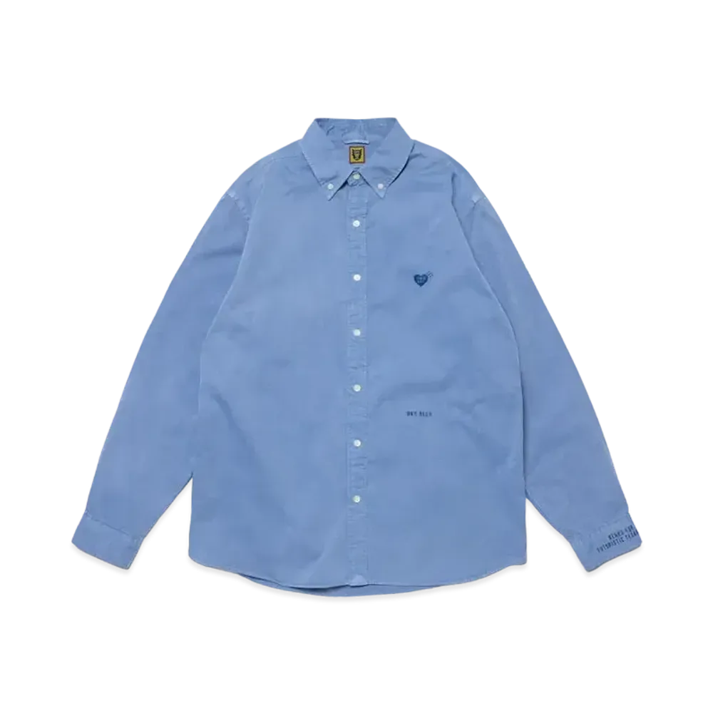 HUMAN MADE Pigment Dyed BD L/S Shirt "Blue"