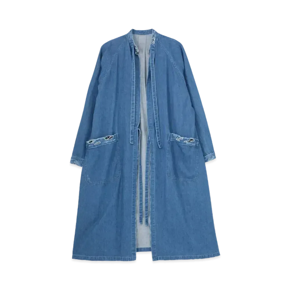 Yohji Yamamoto Y's 8oz DENIM BIO WASH SURGICAL GOWN "Indigo"