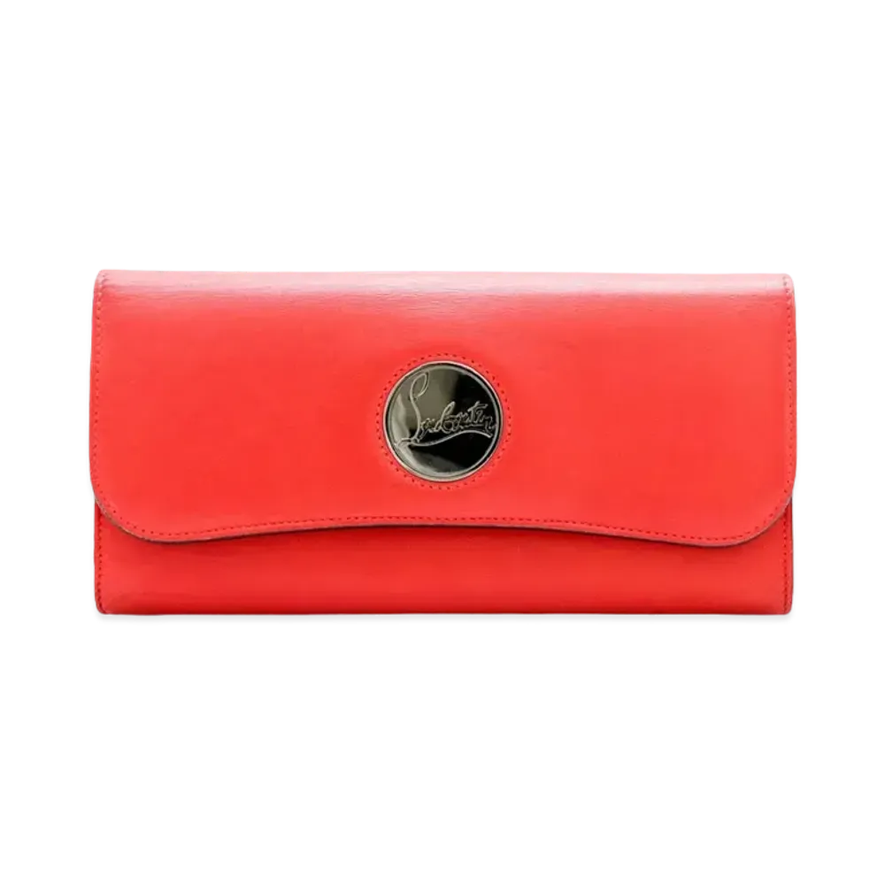 Christian Louboutin Riviera Leather Long Wallet "Pink"